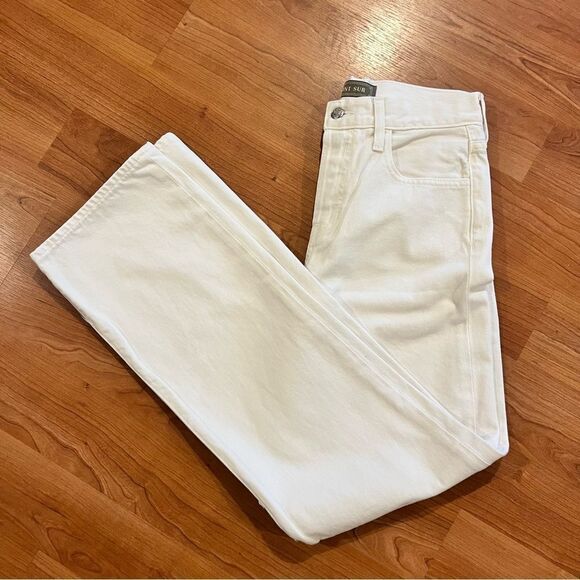 J crew Point Sur loose straight jean in white‎ womens size 25 high rise - Picture 2 of 13